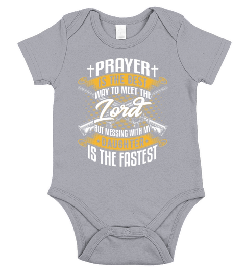 Prayer Is the Best Way to Meet the Lord Short Sleeve Baby One-Piece