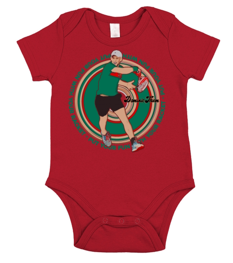 Put Your Fun With Your Racket Dominic Thiem Vector Short Sleeve Baby One-Piece