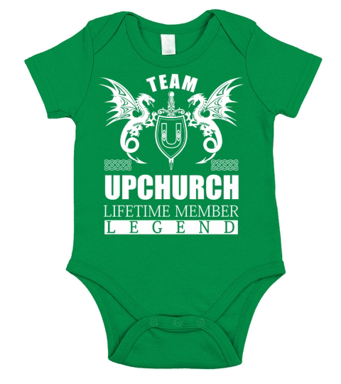 Team UPCHURCH Lifetime Member Legend Name Shirts Short Sleeve Baby One-Piece