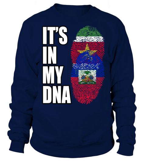 Surinamese And Haitian Vintage Heritage DNA Flag Sweatshirt Unisex