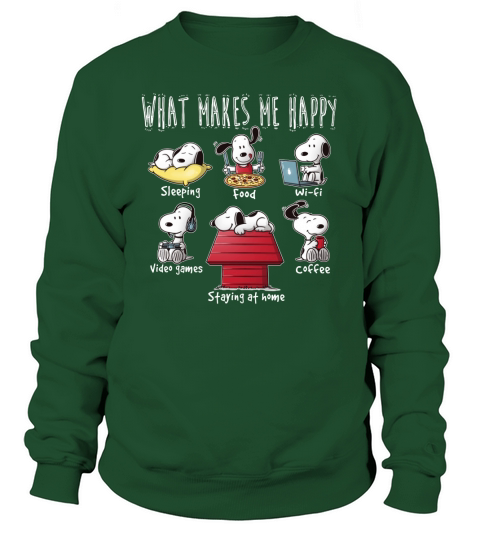 What makes Snoopy happy Sweatshirt Unisex