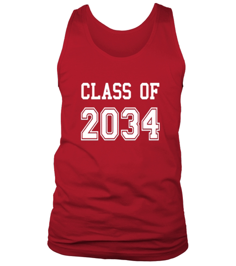 Class of 2034 T Shirt Graduate Tank Top Unisex