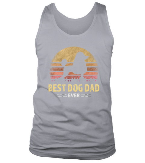 Cute Best Poodle Dad Ever Puppy Lover Gift Tank Top Unisex