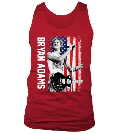Discover Cool Bryan Adams American Flag Tank Top Unisex
