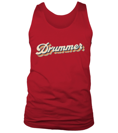 Drummer Drum Set Retro Vintage Tank Top Unisex