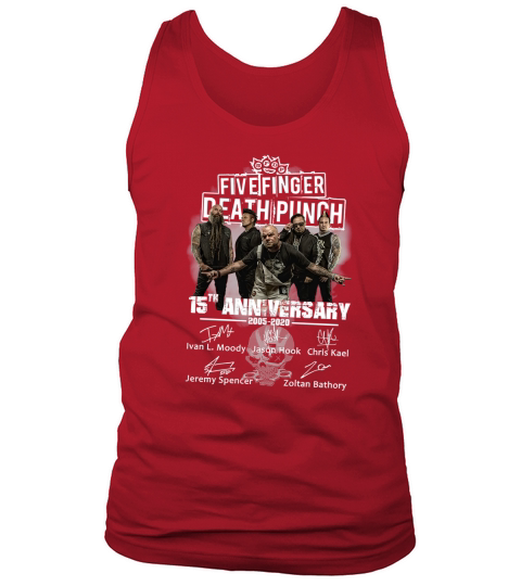 Five Finger Death Punch 15th anniversary signature shirt Tank Top Unisex