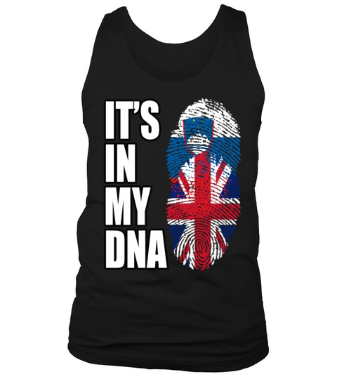 Slovenian And British Vintage Heritage DNA Flag Tank Top Unisex