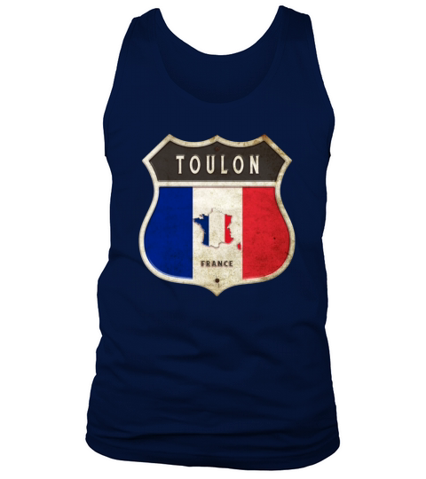 Toulon France coat of arms flags design Tank Top Unisex