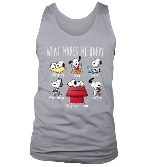 What makes Snoopy happy Tank Top Unisex