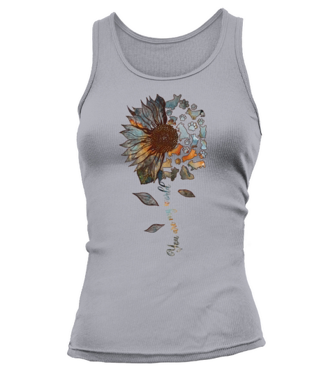 Corgi Sunflower You Are My World Apparel Corgi Dog Tank top Woman