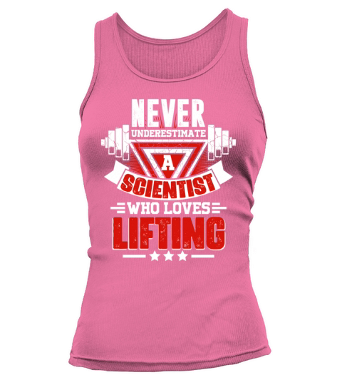 Never Underestimate Scientist Gym Workout Fitness Tank top Woman