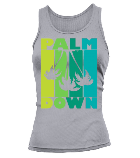 palm down vintage sunset Tank top Woman
