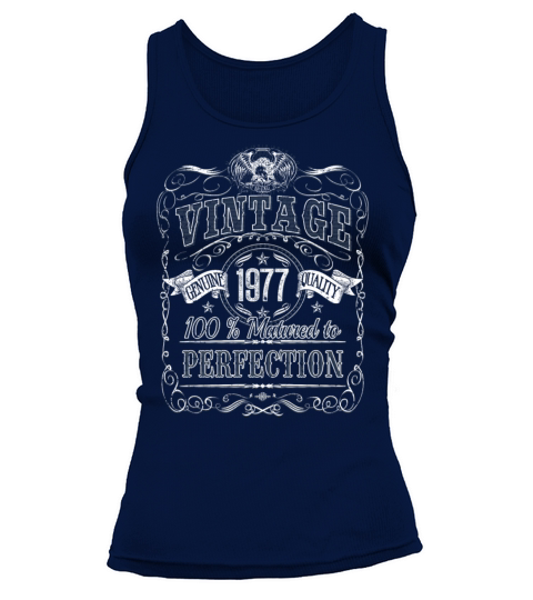 Vinage 1977 birthday year of birth 1977 gift Tank top Woman