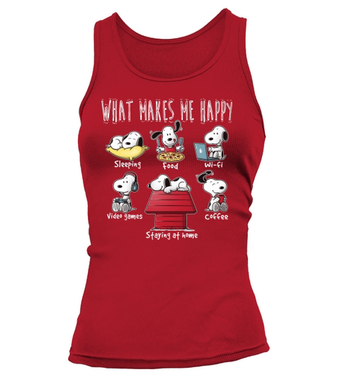 What makes Snoopy happy Tank top Woman