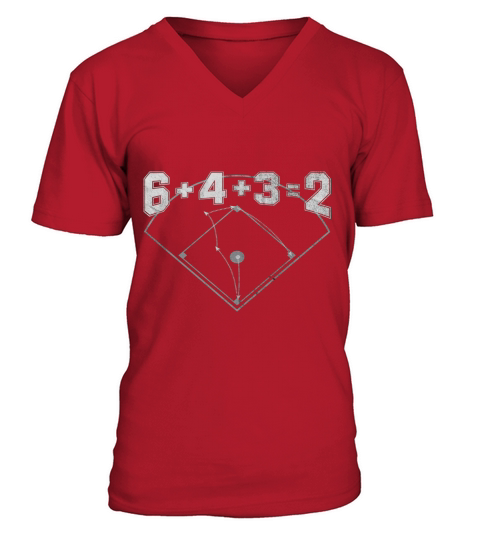 6432 baseball shirt V-Neck T-shirt