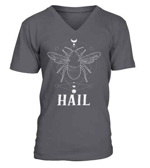 Bee Tarot Card Occult Club Hail Gothic V-Neck T-shirt