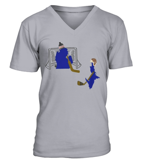 Funny Michigan Upper Peninsula Hockey T-Shirts V-Neck T-shirt