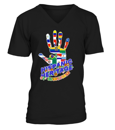 National Hispanic Heritage Month V-Neck T-shirt