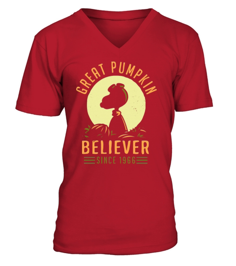 Peanuts Great Pumpkin believer since 1966 shirt V-Neck T-shirt