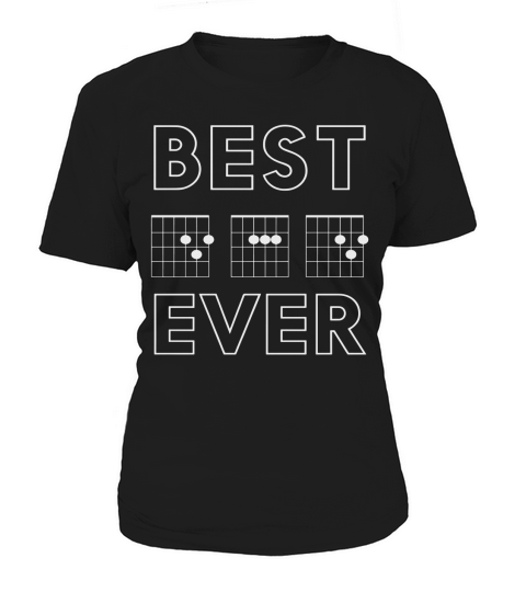 Best Dad Ever Guitar Chords for Musician Father Gift T-Shirt Women's T-Shirt