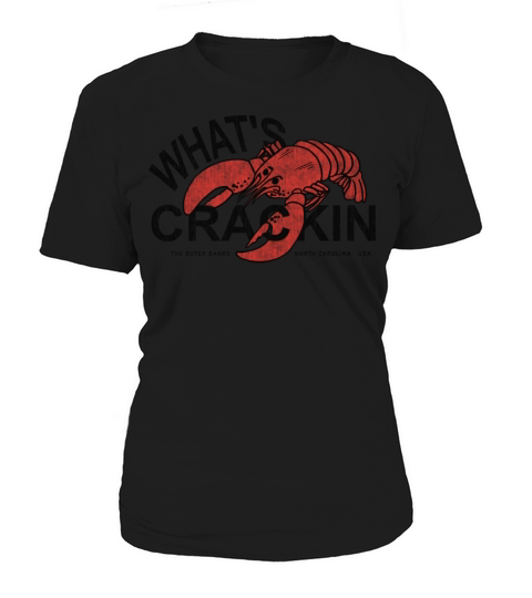 Whats Crackin Lobster The Outer Banks NC Vintage Women's T-Shirt