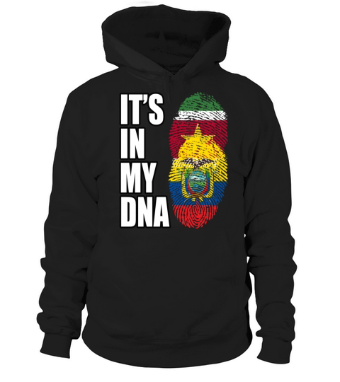 Surinamese And Ecuadorian Vintage Heritage DNA Fla Hoodie Unisex