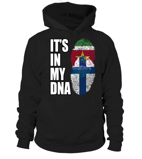 Surinamese And Finland Vintage Heritage DNA Flag Hoodie Unisex