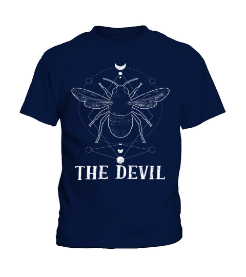 Bee Tarot Card Occult Club Devil Gothic Kids T-Shirt