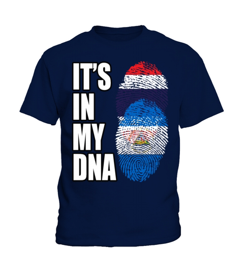Thai And Nicaraguan Vintage Heritage DNA Flag Kids T-Shirt