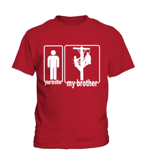Your Brother My LINEMAN Gifts Kids T-Shirt