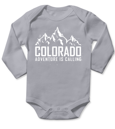 Adventure is calling Colorado Outdoor Mountain Long Sleeve Baby One-Piece