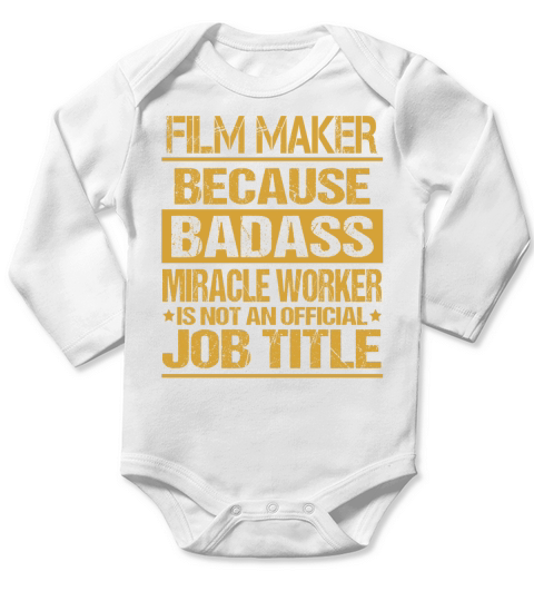 FILM MAKER Badass Long Sleeve Baby One-Piece