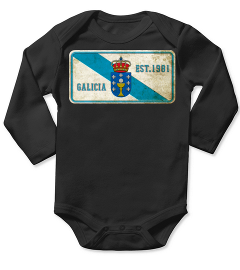 Galicia Vintage Sign Long Sleeve Baby One-Piece