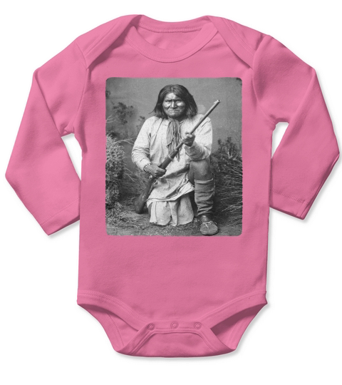 Geronimo Apache Native American Indian Warrior Hero Arizona Long Sleeve Baby One-Piece