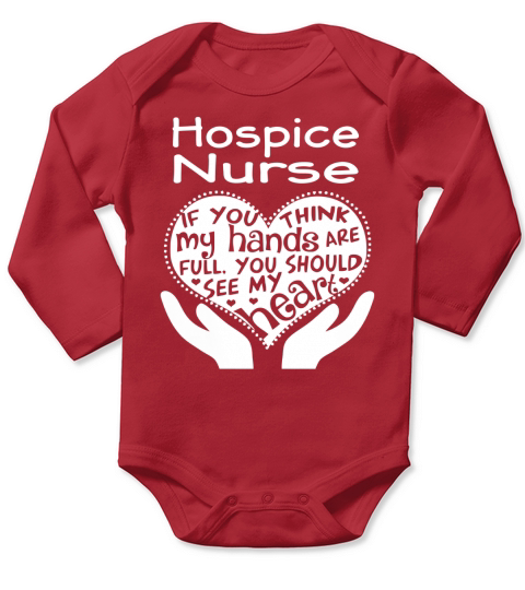 Hospice Nurse FFull Hand Long Sleeve Baby One-Piece