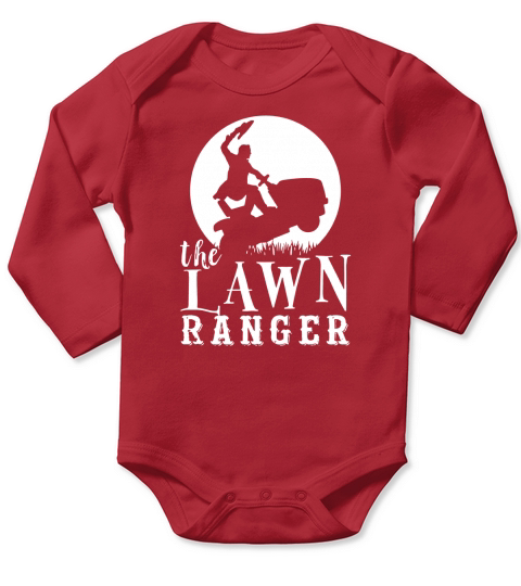 Lawn Mowing Shirt - Lawn Ranger Funny Dad Gifts Long Sleeve Baby One-Piece