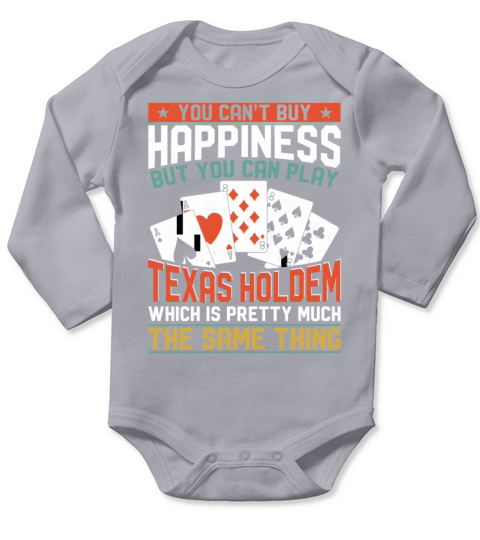 Poker Cards Vintage You CanT Buy Long Sleeve Baby One-Piece