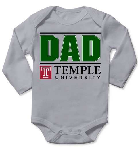 Temple University Proud Dad Parents Day 2020 Long Sleeve Baby One-Piece