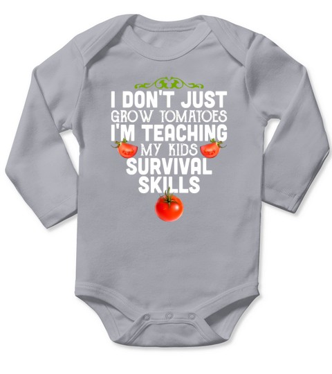 Tomato gardening T-shirt  Funny Shirt for Mom Dad Long Sleeve Baby One-Piece