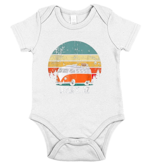 Bisbee, Az Vintage Sunset Retro Hippie Van Camper shirt Short Sleeve Baby One-Piece