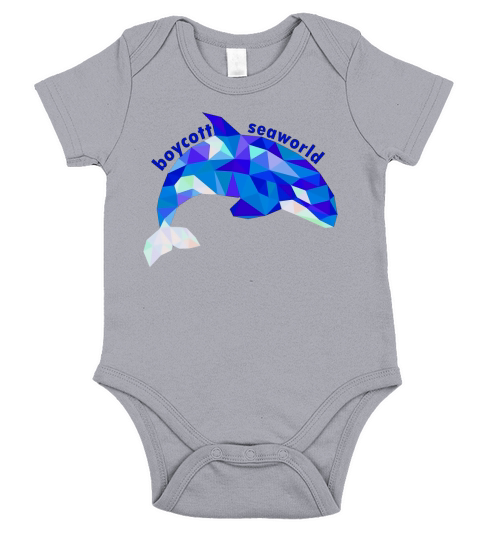 Boycott Seaworld Short Sleeve Baby One-Piece