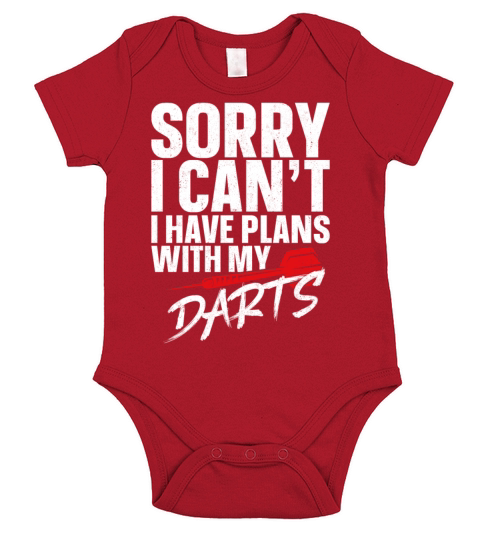 Darts Vintage Sorry I CanT I Have Short Sleeve Baby One-Piece