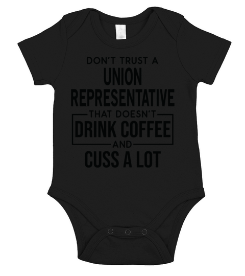 Funny Union Representative Cuss A Lot Short Sleeve Baby One-Piece