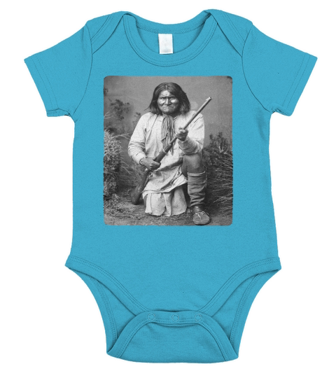 Geronimo Apache Native American Indian Warrior Hero Arizona Short Sleeve Baby One-Piece