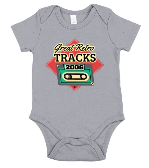 Great Retro Tracks 2006 Cassette Vintage Birthday Short Sleeve Baby One-Piece