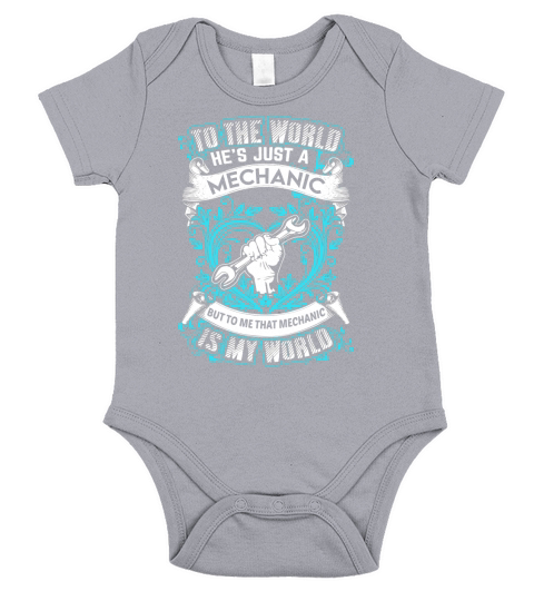 LTD EDT  MECHANIC IS MY WORLD Short Sleeve Baby One-Piece