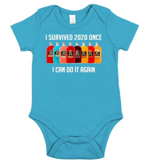 MD 2020 I survived 2020 once I can do it again Short Sleeve Baby One-Piece