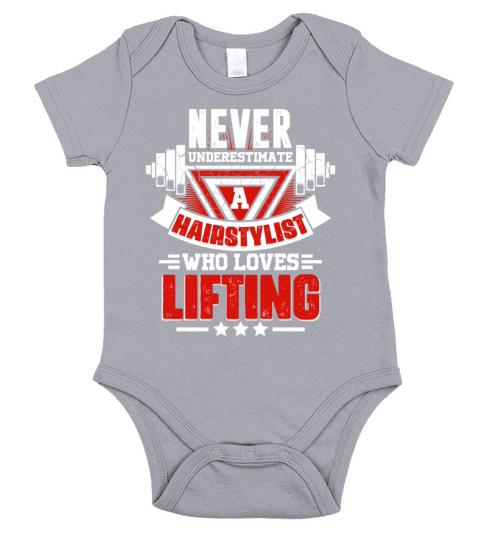 Never Underestimate Hairstylist Gym Workout Fitnes Short Sleeve Baby One-Piece
