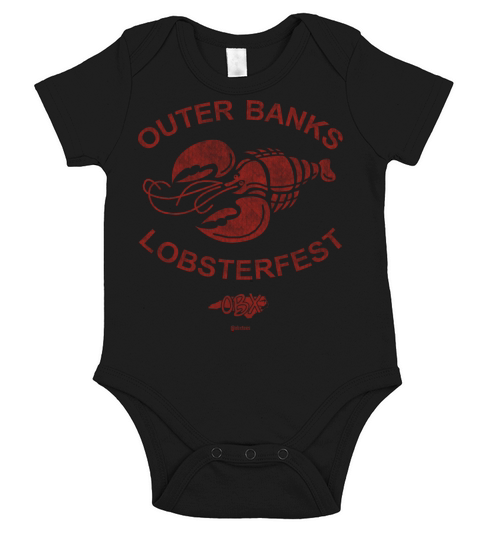 Outer Banks Lobsterfest OBX Retro Vintage Red Short Sleeve Baby One-Piece