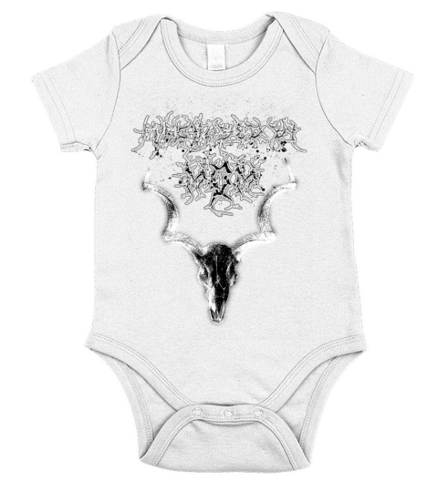 Purchased By Mom Xerox Death Metal Graphic Tee Short Sleeve Baby One-Piece